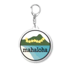 mahaloha808のmahaloha 丸ロゴ Acrylic Key Chain