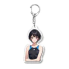 Akiの水着(青) Acrylic Key Chain