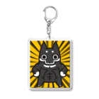 【しばし柴犬屋】のムキムキマッスル黒柴犬(黄色 Acrylic Key Chain