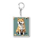 command jj1のピクセル柴犬 Acrylic Key Chain