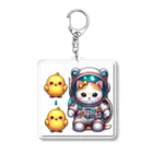 ichi_cocoのスペースキティ Acrylic Key Chain