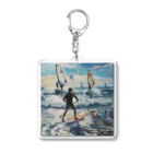 AQUAMETAVERSEのsupとwindsurfingレース　エンジェル717 2065 Acrylic Key Chain