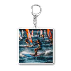 AQUAMETAVERSEのsupとwindsurfingレース　エンジェル717 2065 Acrylic Key Chain