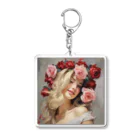 AQUAMETAVERSEのバラの花飾り　なでしこ1478 Acrylic Key Chain