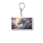 フォアネイル開運ショップの銀龍の洞察 Acrylic Key Chain