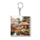 めろんグッズの日本の景色 Acrylic Key Chain