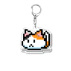 あにぱんださん。のドットみけ Acrylic Key Chain