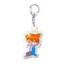 ゆきという人の気まぐれのオリキャラの猫島くん Acrylic Key Chain