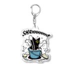 AckeeWolf Art Shopの猫シャンプー Acrylic Key Chain