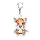 Vasetti_pressのオレンジドラゴン Acrylic Key Chain