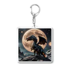 幻想都市の月のドラゴン Acrylic Key Chain