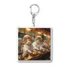 AQUAMETAVERSEの猫の寿司板さん　エンジェル717 2065 Acrylic Key Chain