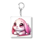 canneleのピンクウサギ Acrylic Key Chain