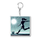 GUNSUNのサッカー少女 Acrylic Key Chain