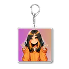 みゅーとのみゅーと背景アリ Acrylic Key Chain