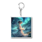 タマさくら商店街の空の雫と人形の女の子 Acrylic Key Chain