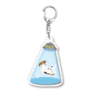 ELLE_mybeagleのアブダクト・ビーグル（２） Acrylic Key Chain