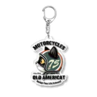 AckeeWolf Art ShopのOLD AMERICAT Acrylic Key Chain