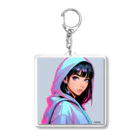 近未来美少女「オッドアイ」の近未来美少女「マリア」 Acrylic Key Chain