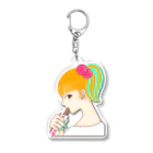 笑う動物のチュロスちゃん Acrylic Key Chain