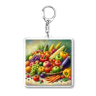 yukimayo’sの油絵風の野菜 Acrylic Key Chain