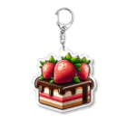 終わらない夢🌈の可愛いケーキ🍰 Acrylic Key Chain