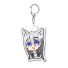 銀羽アニタ🩶🐈‍⬛@個人勢VTuberの銀羽アニタ(長髪) Acrylic Key Chain