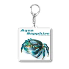 MatrixSphereのAqua Sapphire Acrylic Key Chain