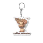 leisurely_lifeのcoffee monster Bourbon アクリルキーホルダー