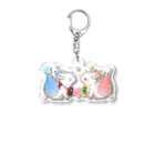 もにゃるかのお店🦊のもにゃきつねペア Acrylic Key Chain