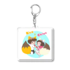 ほにょまゆ@ムーンストーンのデフォルメコンちよ兄妹シリーズ Acrylic Key Chain