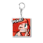 おおつきあやのPEACE！ Acrylic Key Chain