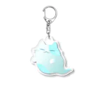 もっちりおもちのゆうれいにゃ Acrylic Key Chain