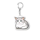 PERIDOTの香箱座りねこ Acrylic Key Chain