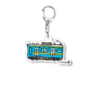 乗り物イラストレーター井上広大　オンラインショップのTRAINS commutertrain Acrylic Key Chain