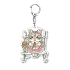 猫のきぬくんのお店のミルちゃん　ソロバージョン Acrylic Key Chain