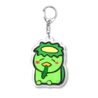 筆文字アートnana*グッズのきゅうり大好きカッパくん Acrylic Key Chain