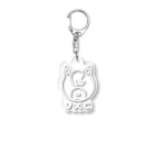 VIRTUAL CROSSのShiba Logo white  Acrylic Key Chain