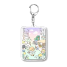 まるっこ犬マルシェのPoodle town Acrylic Key Chain