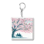 Rパンダ屋の「春風景グッズ」 Acrylic Key Chain