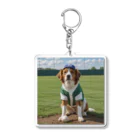 ぽめさくの犬野球 Acrylic Key Chain