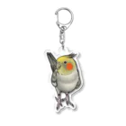 kuruminmin395963のオカメインコ・アクリルキーホルダー・パイド２ Acrylic Key Chain