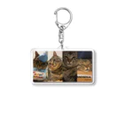 なずなの世界の猫のなずな色んな表情詰め合わせグッズ Acrylic Key Chain