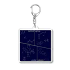 はるんるんの夜空を見上げて Acrylic Key Chain