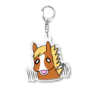 元競走馬のエクレールのエク注射 Acrylic Key Chain