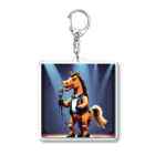 No Horse No Lifeのドット絵歌うウマノスケ君 Acrylic Key Chain