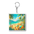 Rパンダ屋の「夏のビーチグッズ」 Acrylic Key Chain