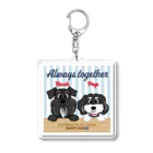 HAPPYDOG_FUKUINUのROCK&POP Acrylic Key Chain