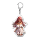 ヴィヴィオのオフショルダーレースアップワンピース Acrylic Key Chain