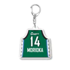 日立ハイテク クーガーズ🏀公式ショップの#14 森岡 ほのか：アクリルキーホルダー（ユニフォーム） Acrylic Key Chain